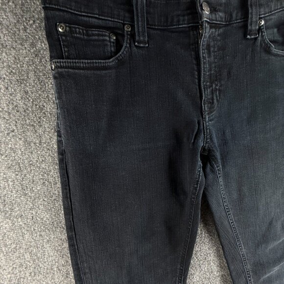 Nudie Jeans Tube Kelly Black Black Cotton Stretch Denim Jeans Adult ACTL 32X32 - Picture 2 of 16